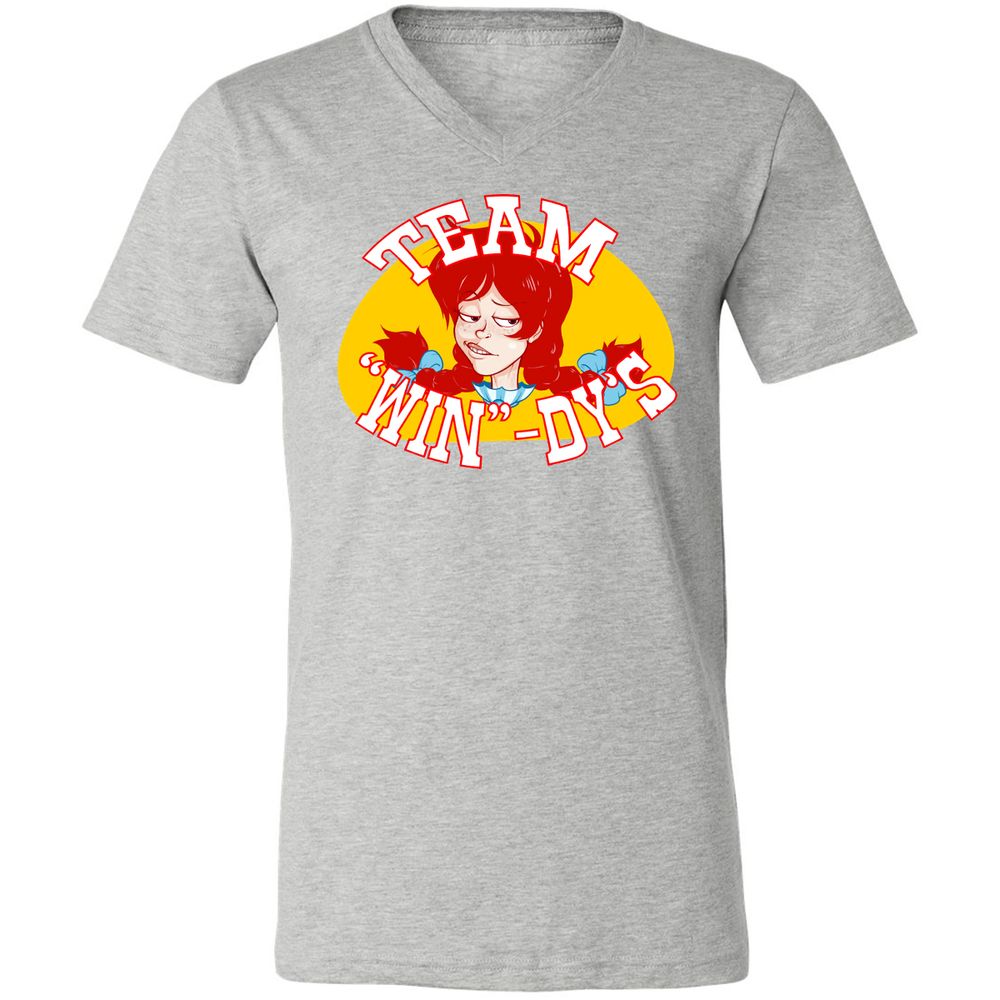 Unisex V-Neck T-Shirt - K9EUERJX - Athletic Heather - 7