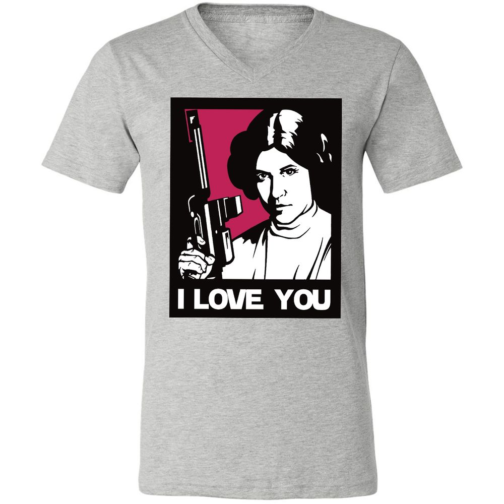 Unisex V-Neck T-Shirt - USLZ2UDJ - Athletic Heather - 7