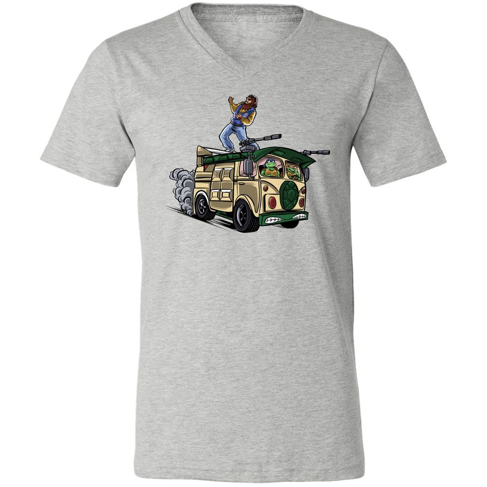 Unisex V-Neck T-Shirt - EYEQUJ66 - Athletic Heather - 7