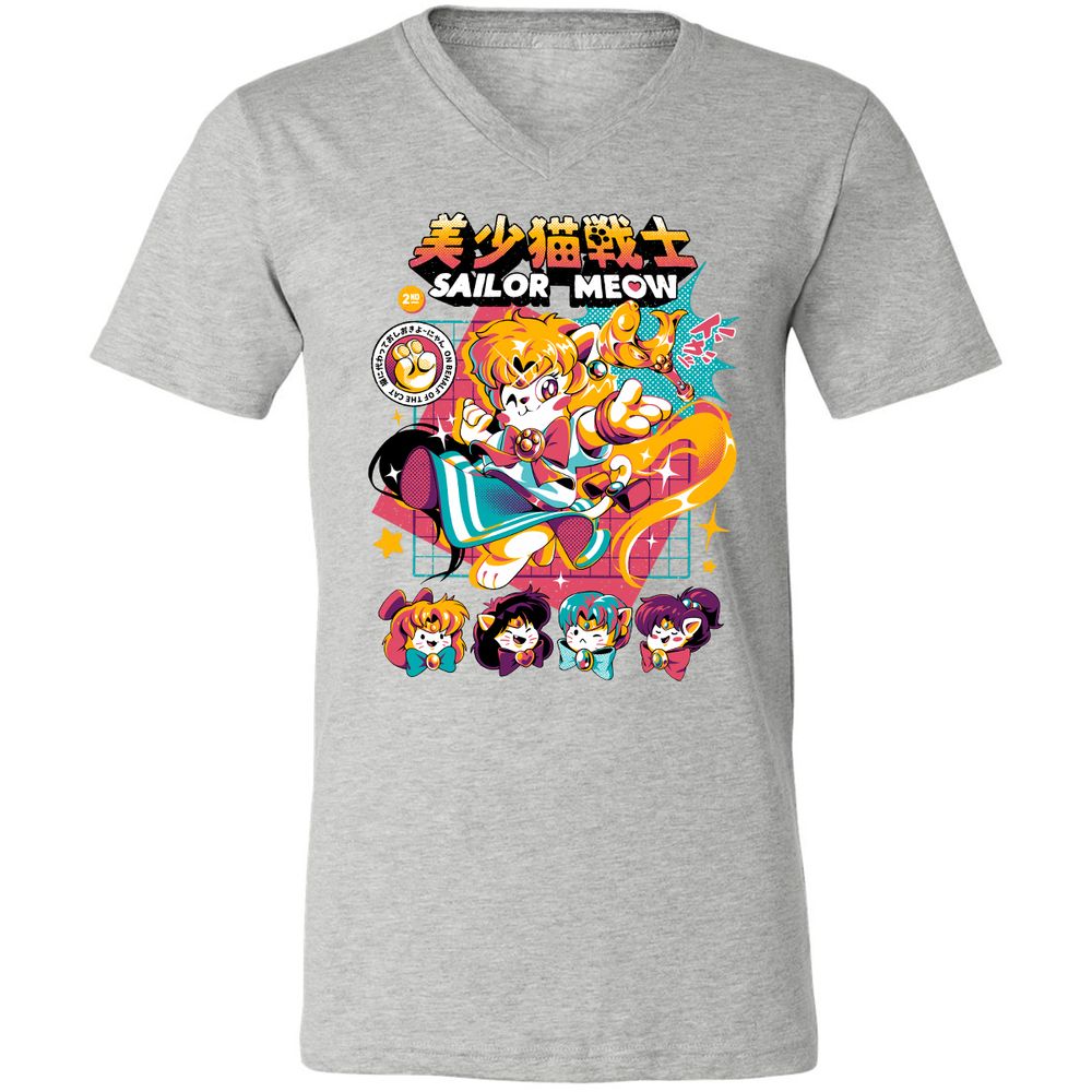 Unisex V-Neck T-Shirt - 2JX55DXD - Athletic Heather - 7