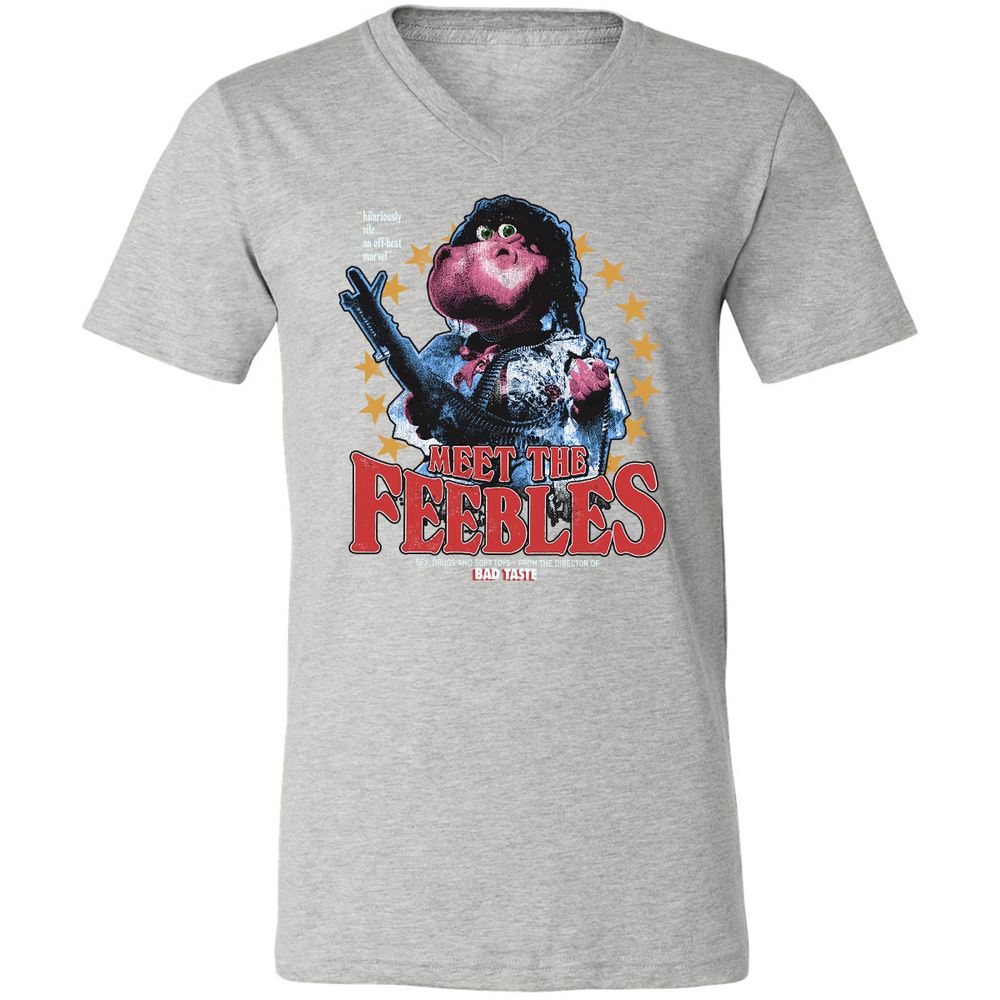 Unisex V-Neck T-Shirt - FVD1AQVM - Athletic Heather - 7