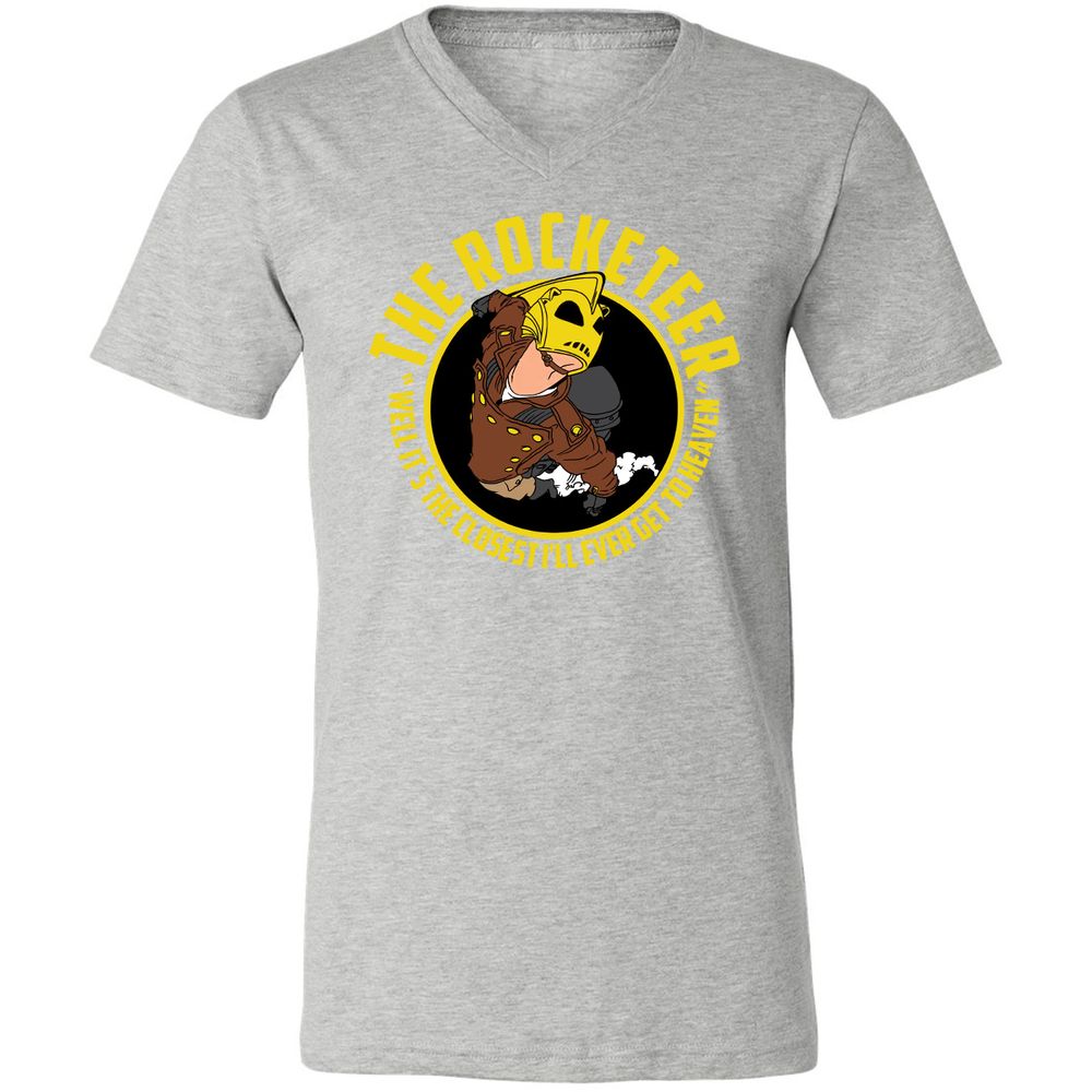 Unisex V-Neck T-Shirt - BMMABNLX - Athletic Heather - 7