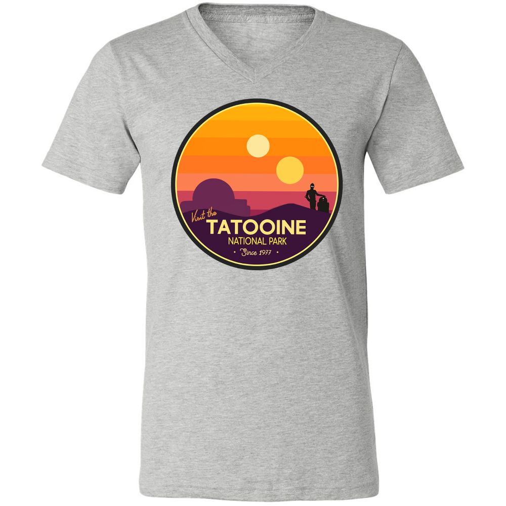 Unisex V-Neck T-Shirt - PZT85NVG - Athletic Heather - 7