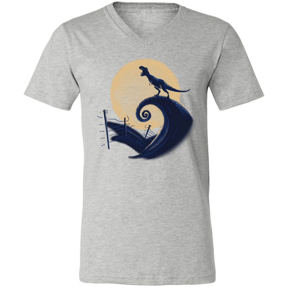 Unisex V-Neck T-Shirt - LXC479HW - Athletic Heather - 7