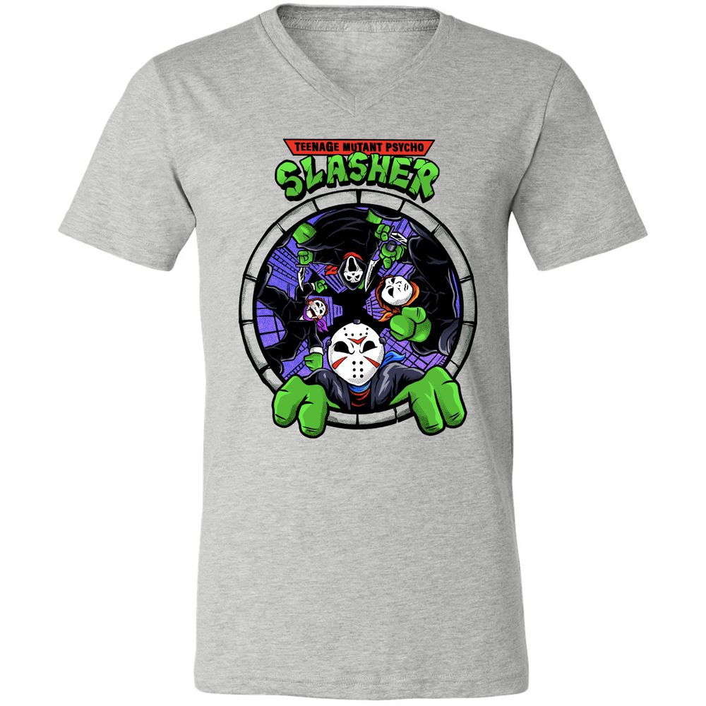 Unisex V-Neck T-Shirt - ZHM3PYRP - Athletic Heather - 7