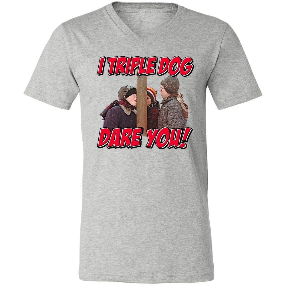 Unisex V-Neck T-Shirt - 644UWZCS - Athletic Heather - 7