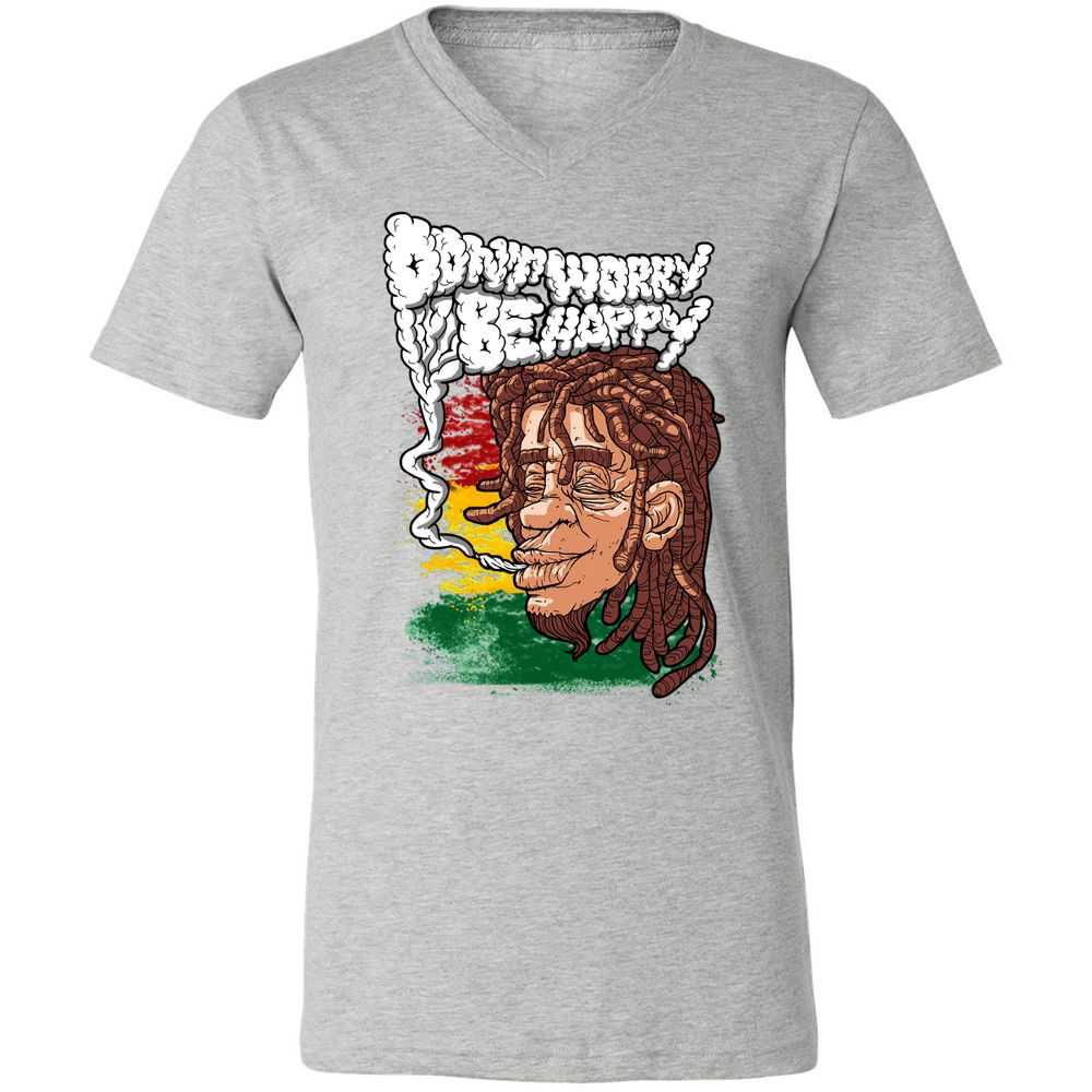 Unisex V-Neck T-Shirt - TJG3RWVK - Athletic Heather - 7