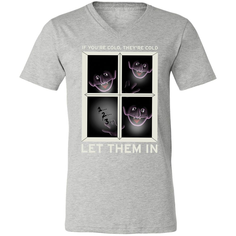Unisex V-Neck T-Shirt - ABJAHFVL - Athletic Heather - 7