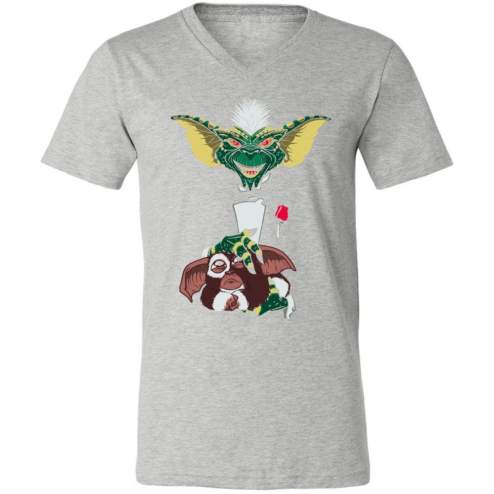 Unisex V-Neck T-Shirt - RVVGQD4S - Athletic Heather - 7
