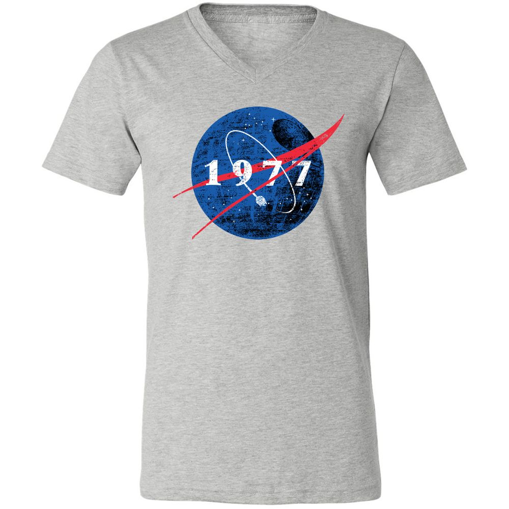 Unisex V-Neck T-Shirt - 2WGG57SE - Athletic Heather - 7