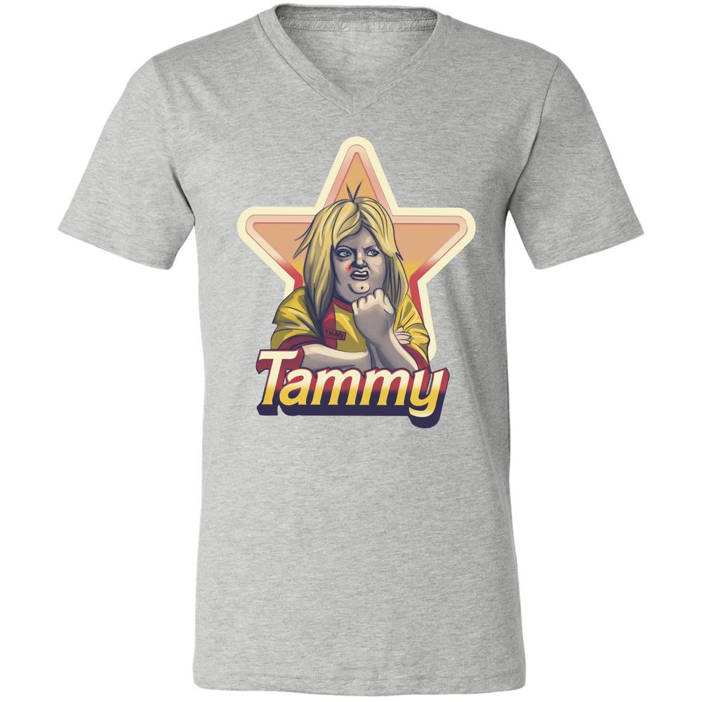 Unisex V-Neck T-Shirt - Z1E6VMPG - Athletic Heather - 7