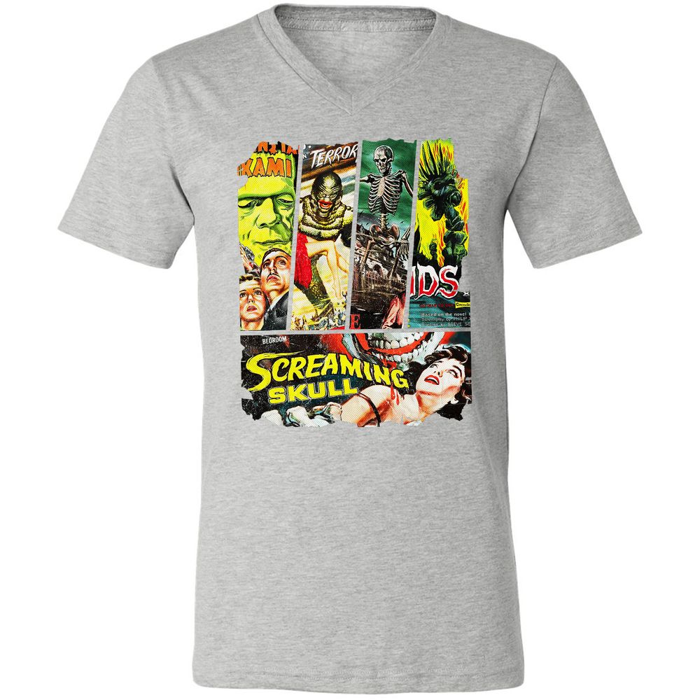 Unisex V-Neck T-Shirt - P6ECZBZC - Athletic Heather - 7