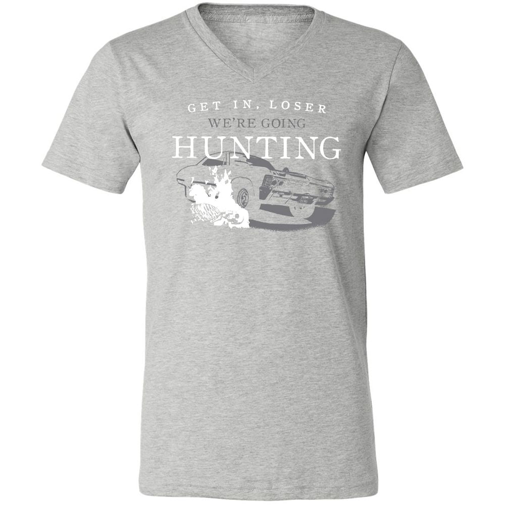 Unisex V-Neck T-Shirt - ZN4M87M7 - Athletic Heather - 7