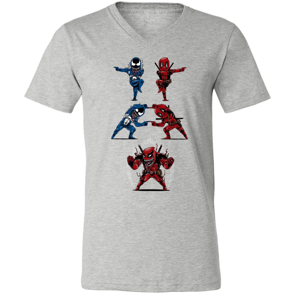 Unisex V-Neck T-Shirt - LVVE9C4D - Athletic Heather - 7