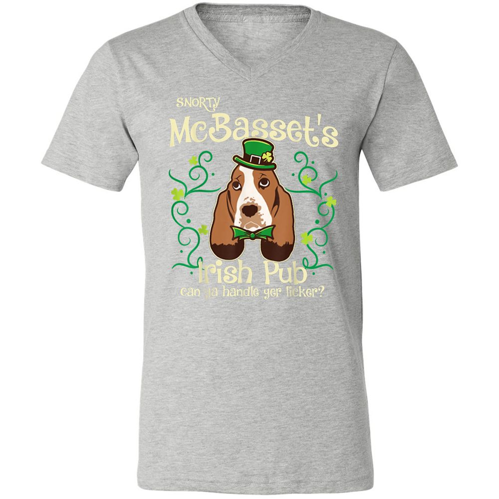 Unisex V-Neck T-Shirt - 9UGW7BHK - Athletic Heather - 7