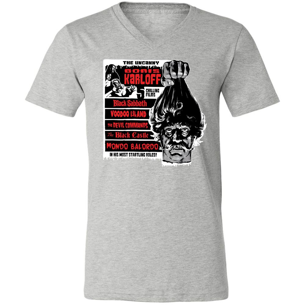 Unisex V-Neck T-Shirt - UY9KG73G - Athletic Heather - 7