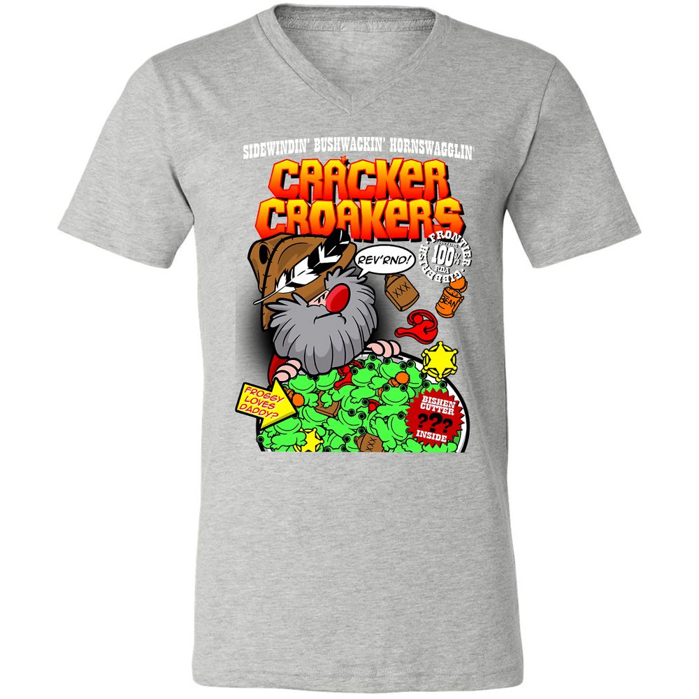 Unisex V-Neck T-Shirt - HPDLZR75 - Athletic Heather - 7