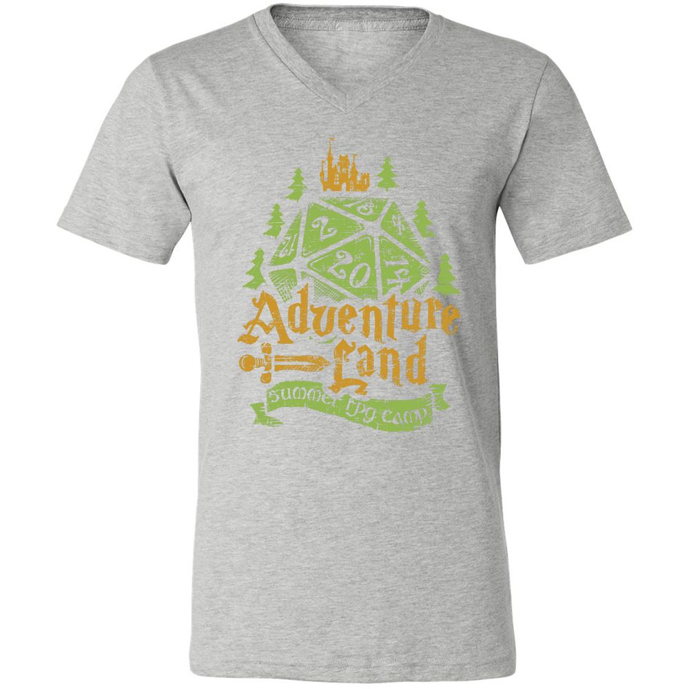 Unisex V-Neck T-Shirt - KVT9UEEC - Athletic Heather - 7