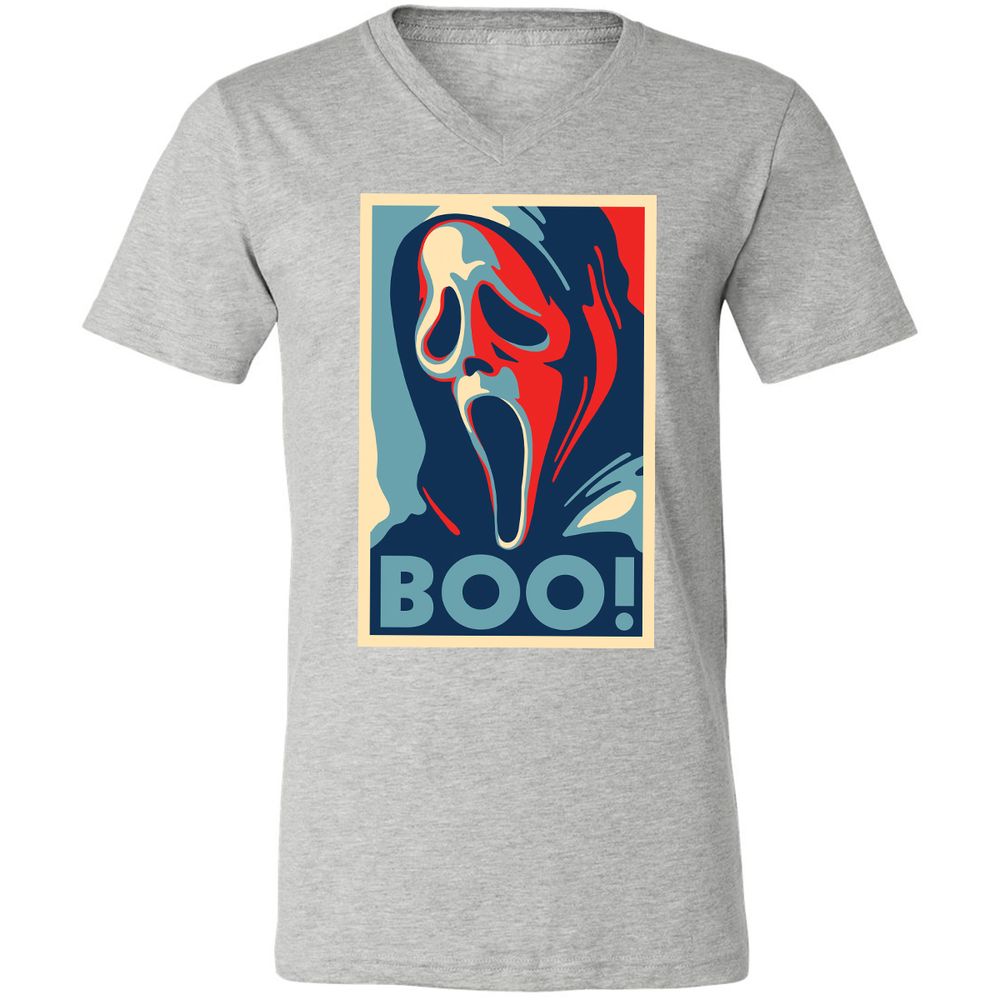 Unisex V-Neck T-Shirt - YQVFYHBH - Athletic Heather - 7