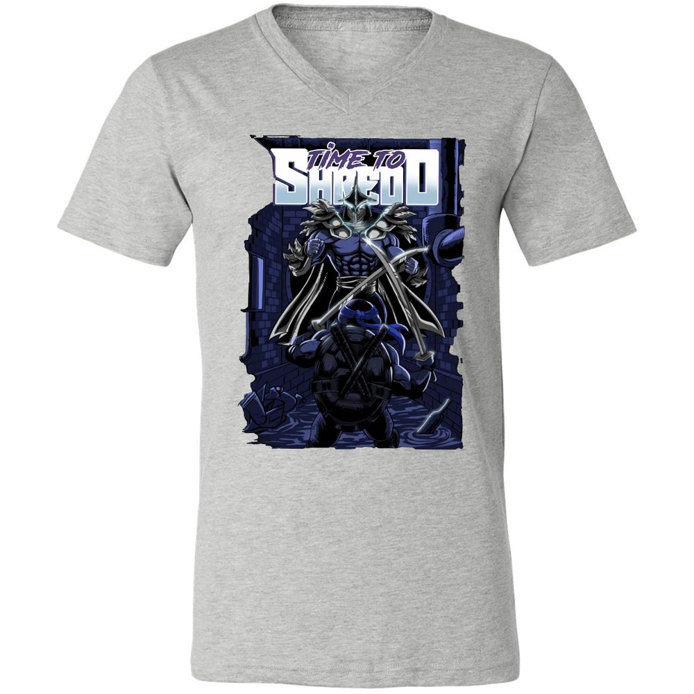 Unisex V-Neck T-Shirt - E69NYBJR - Athletic Heather - 7