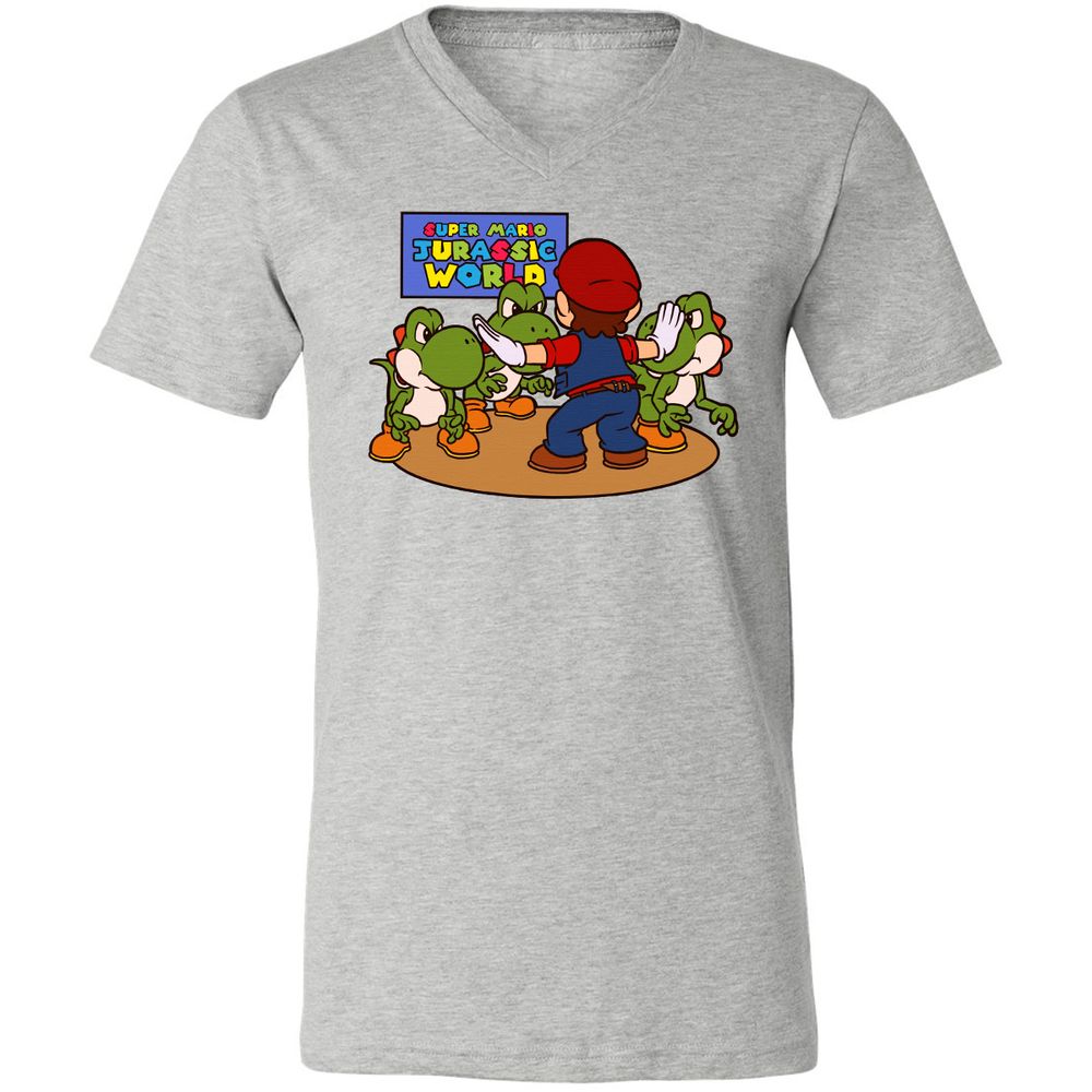 Unisex V-Neck T-Shirt - MDTF9BYS - Athletic Heather - 7