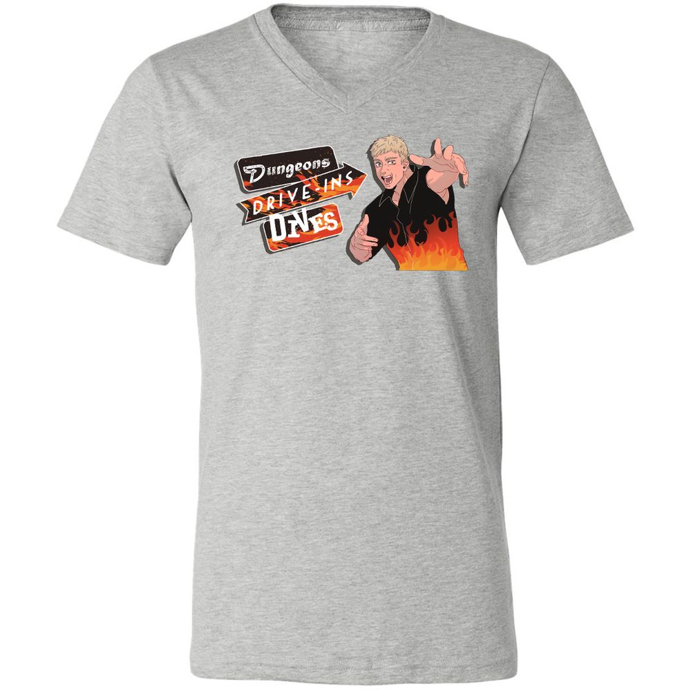 Unisex V-Neck T-Shirt - V1EP46GY - Athletic Heather - 7