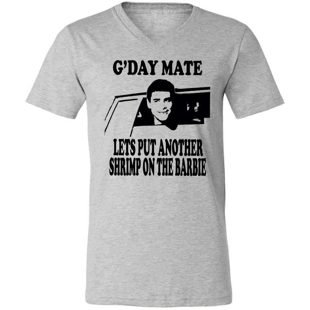 Unisex V-Neck T-Shirt - 4LD122VM - Athletic Heather - 7