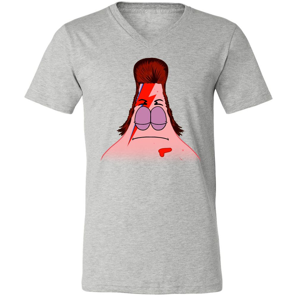 Unisex V-Neck T-Shirt - 6GPV7P1U - Athletic Heather - 7