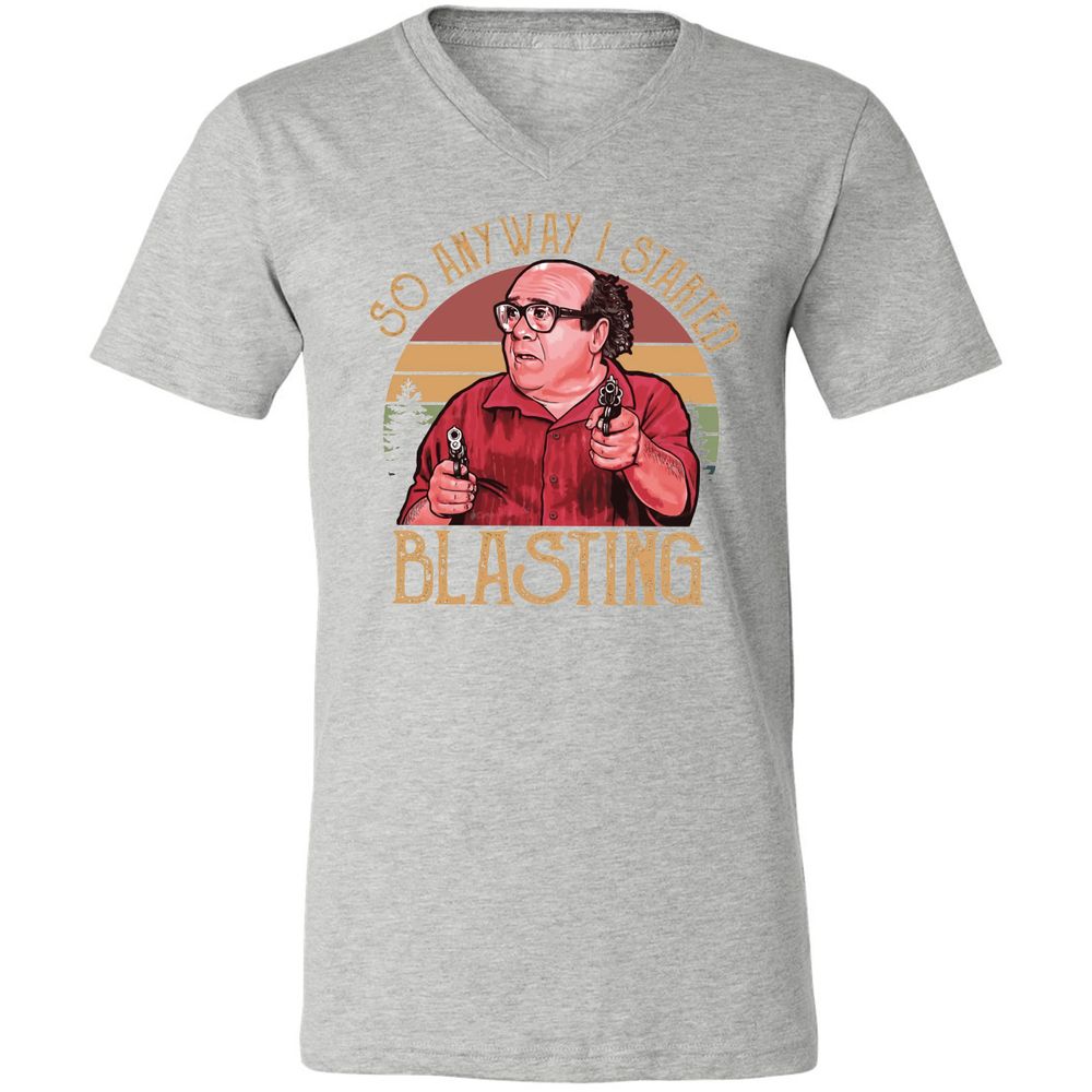 Unisex V-Neck T-Shirt - GW1T7WXJ - Athletic Heather - 7