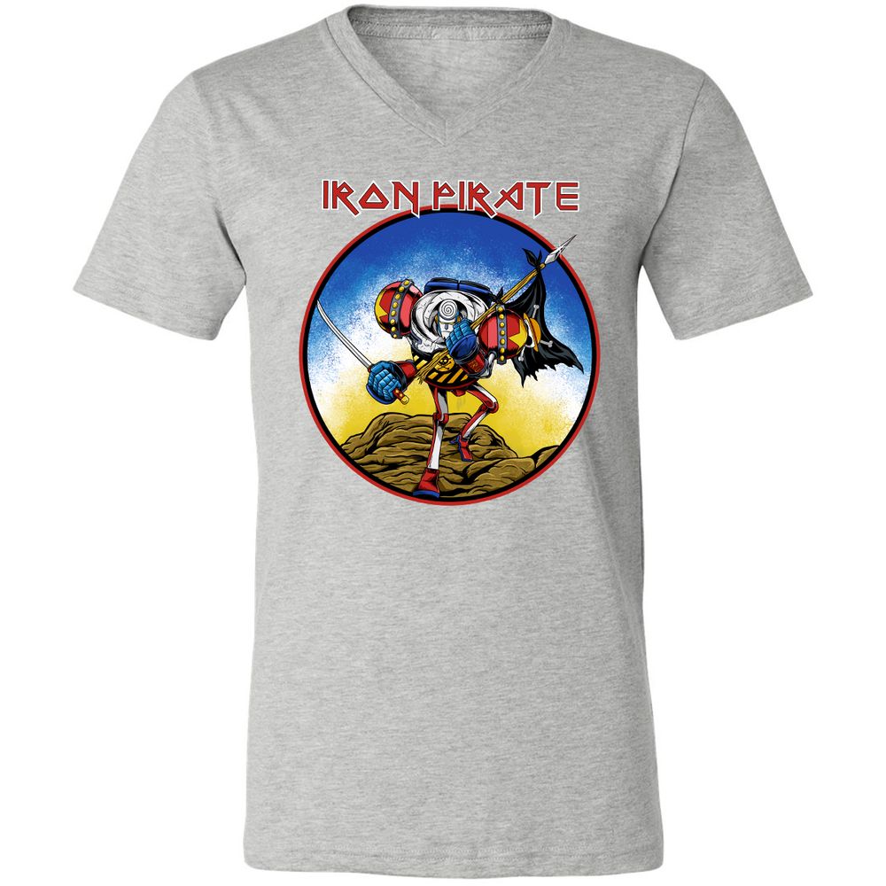 Unisex V-Neck T-Shirt - 3VTMB9AP - Athletic Heather - 7