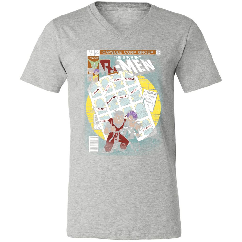 Unisex V-Neck T-Shirt - 7YNADEEL - Athletic Heather - 7
