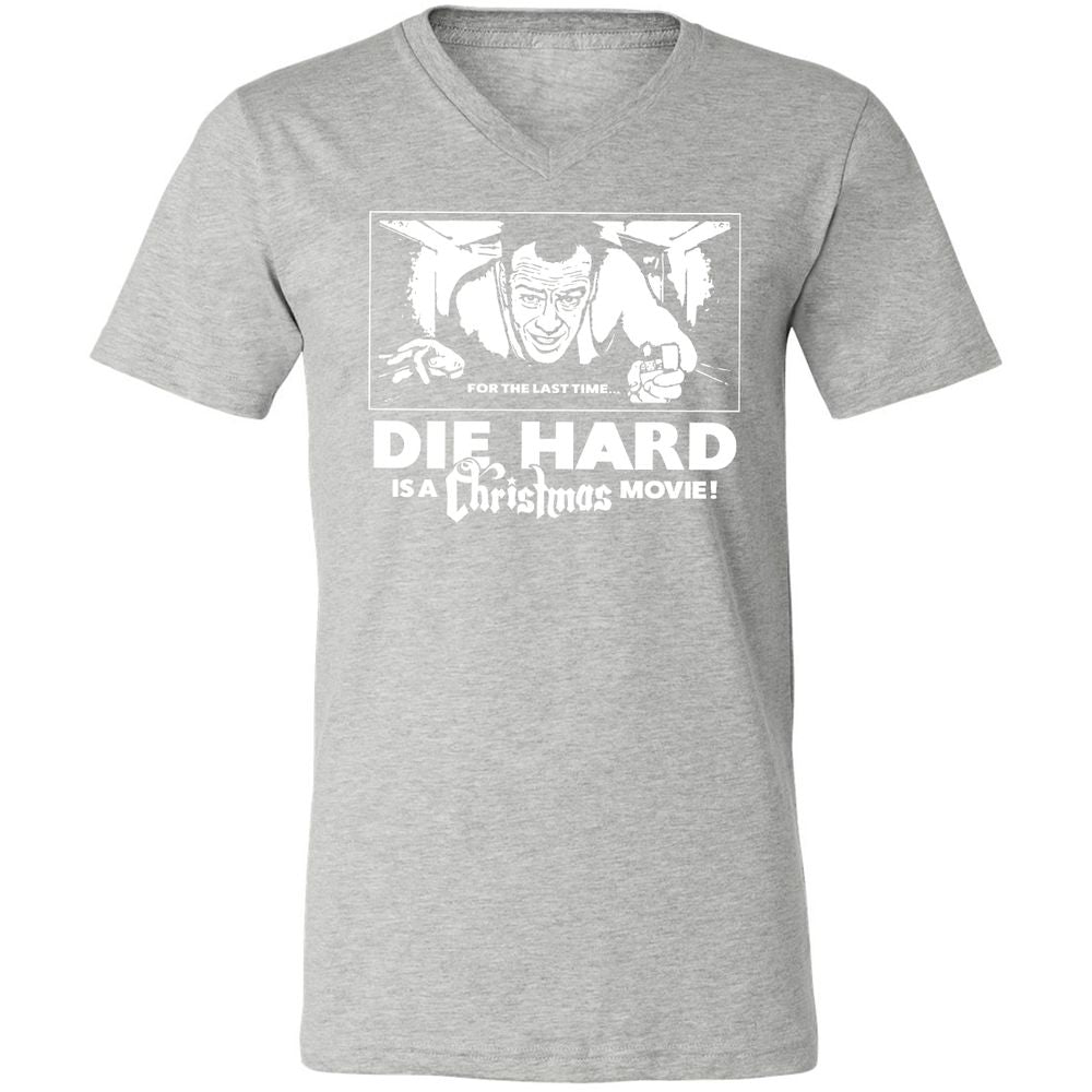 Unisex V-Neck T-Shirt - HDZBUXF8 - Athletic Heather - 7