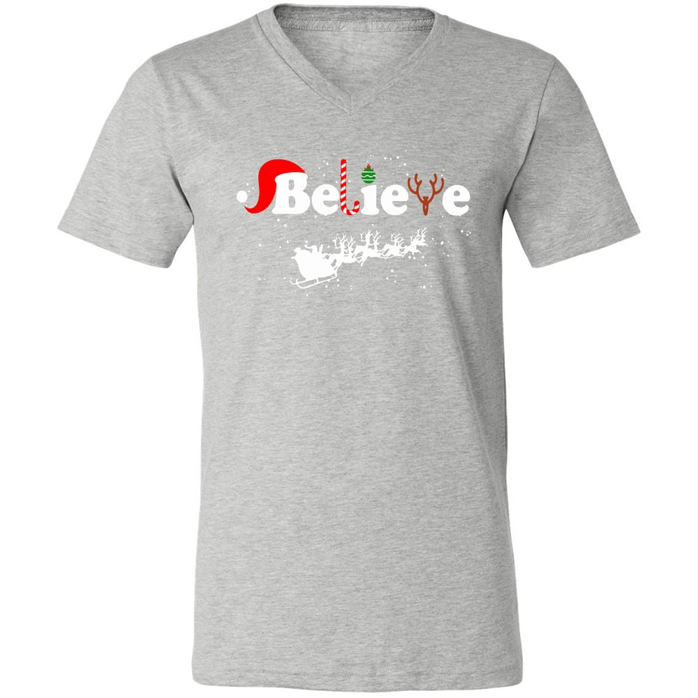 Unisex V-Neck T-Shirt - A1RGGHSU - Athletic Heather - 7