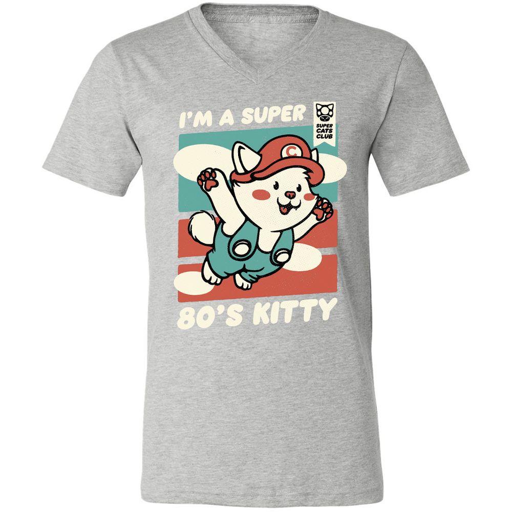 Unisex V-Neck T-Shirt - TG77YGVV - Athletic Heather - 7