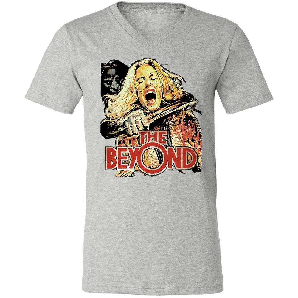 Unisex V-Neck T-Shirt - RG6HHAHZ - Athletic Heather - 7