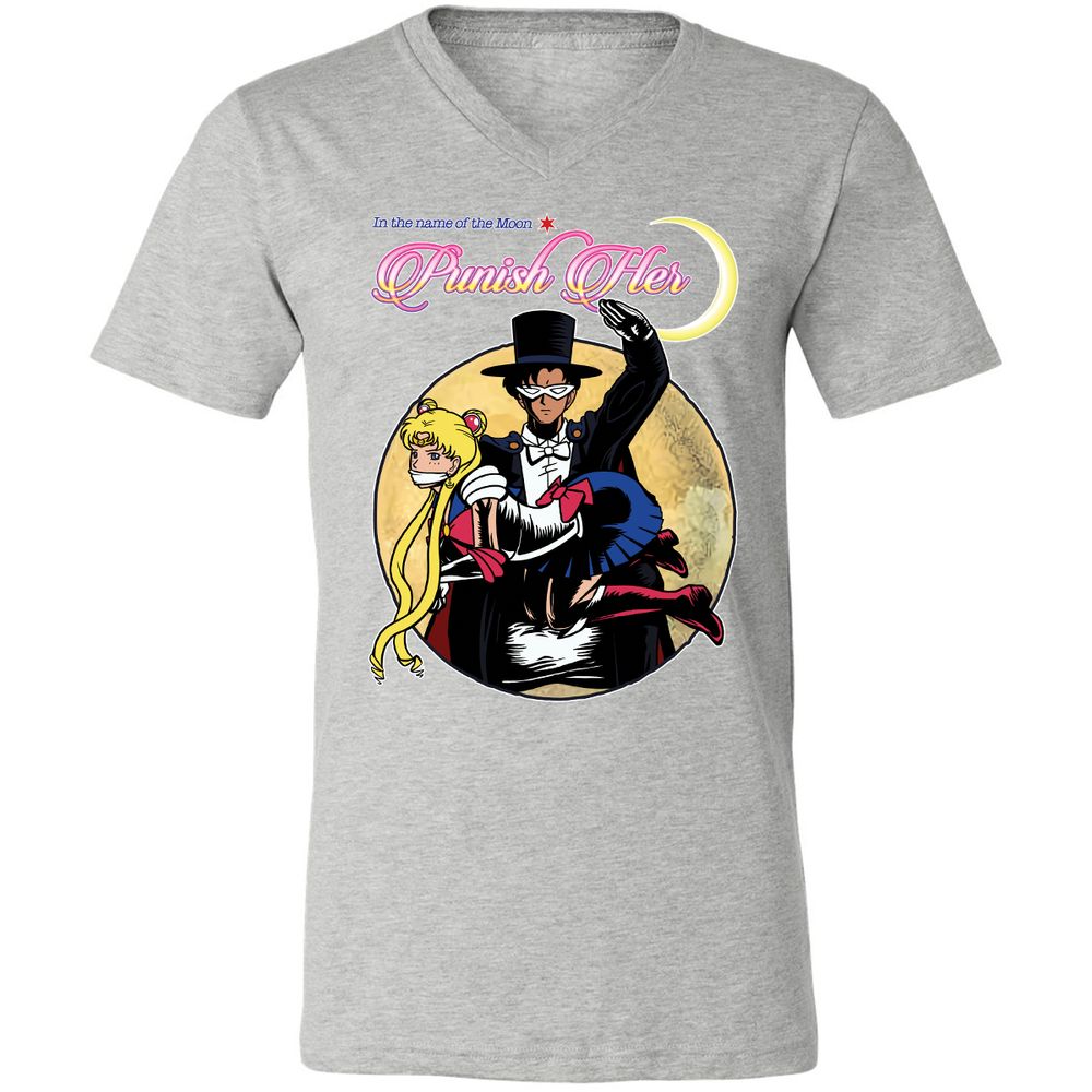 Unisex V-Neck T-Shirt - 2D39VFVZ - Athletic Heather - 7
