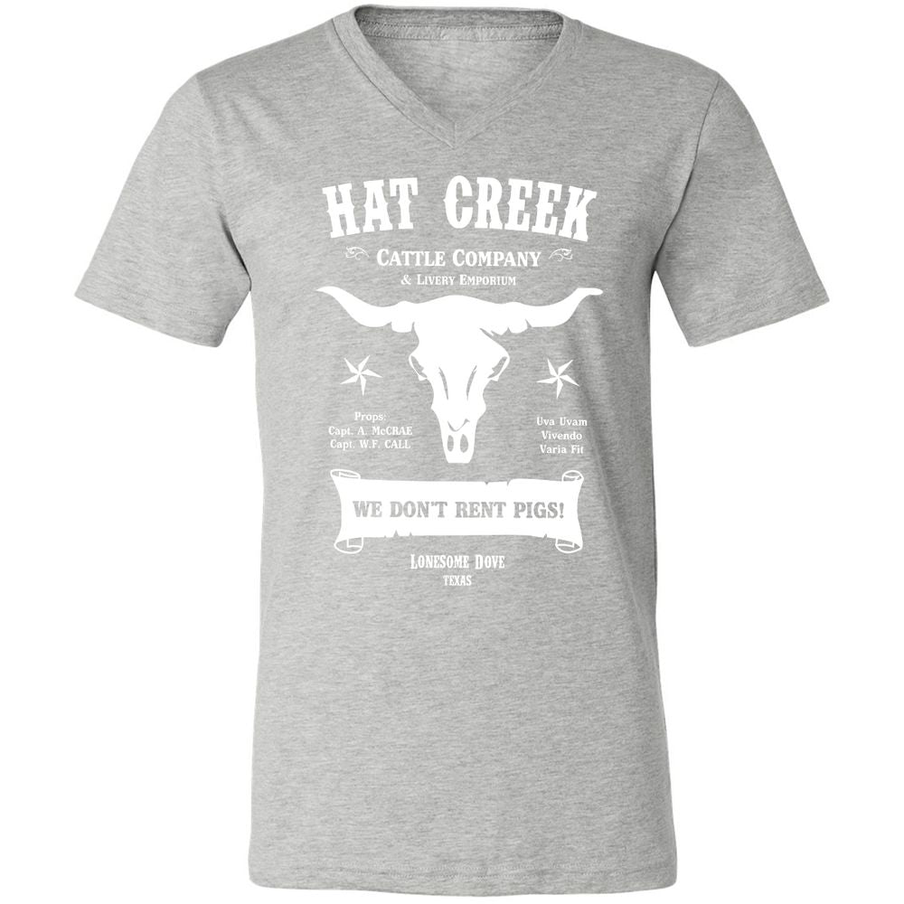 Unisex V-Neck T-Shirt - 5ENF3MHS - Athletic Heather - 7