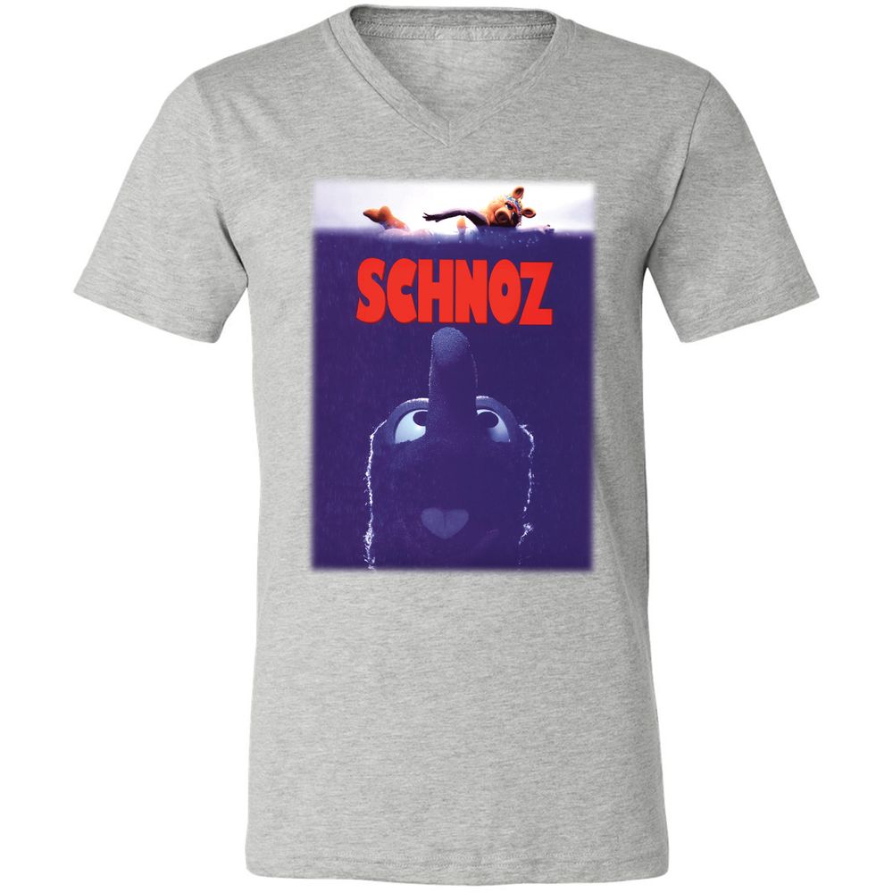 Unisex V-Neck T-Shirt - XKD9BX7R - Athletic Heather - 7