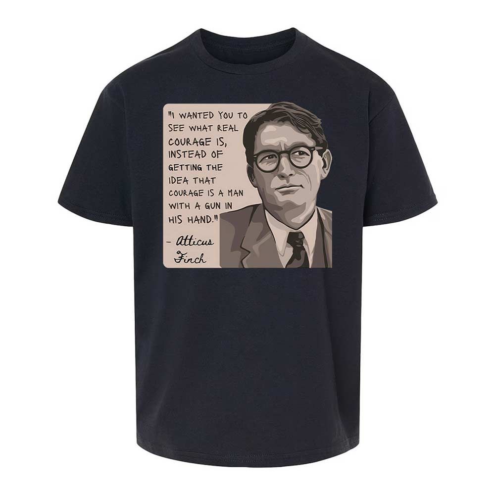 Real Courage Quote - Black - 7