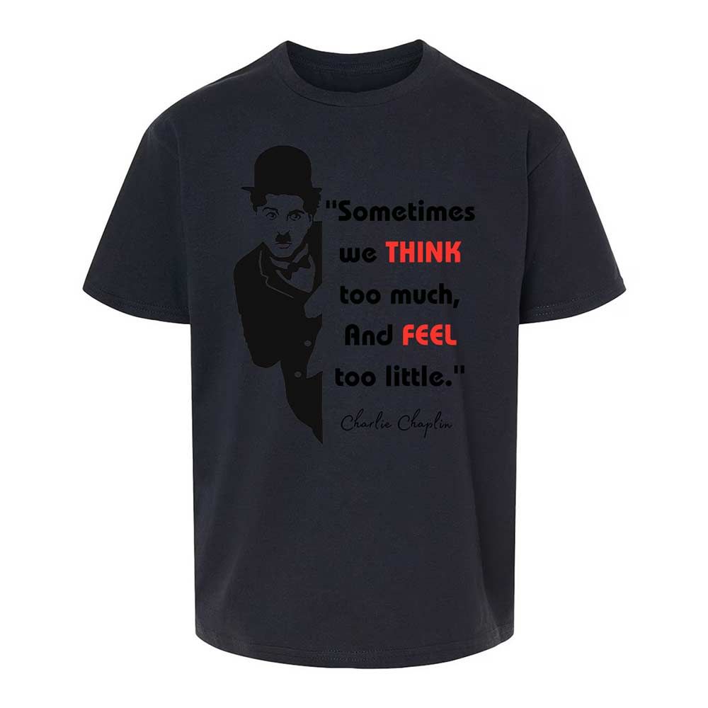 Sometimes we think too much - Black - 7
