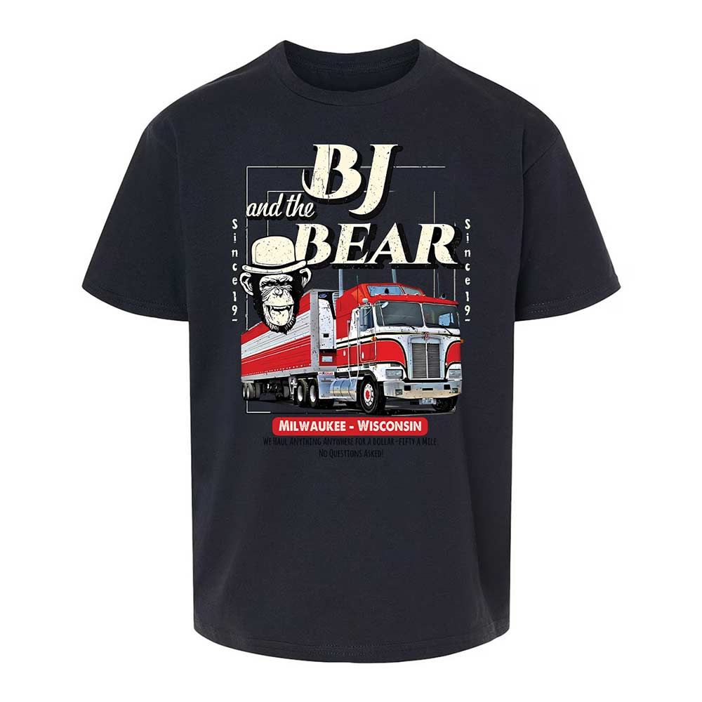 Kids T-Shirt - ATVXNT7R - Black - 7