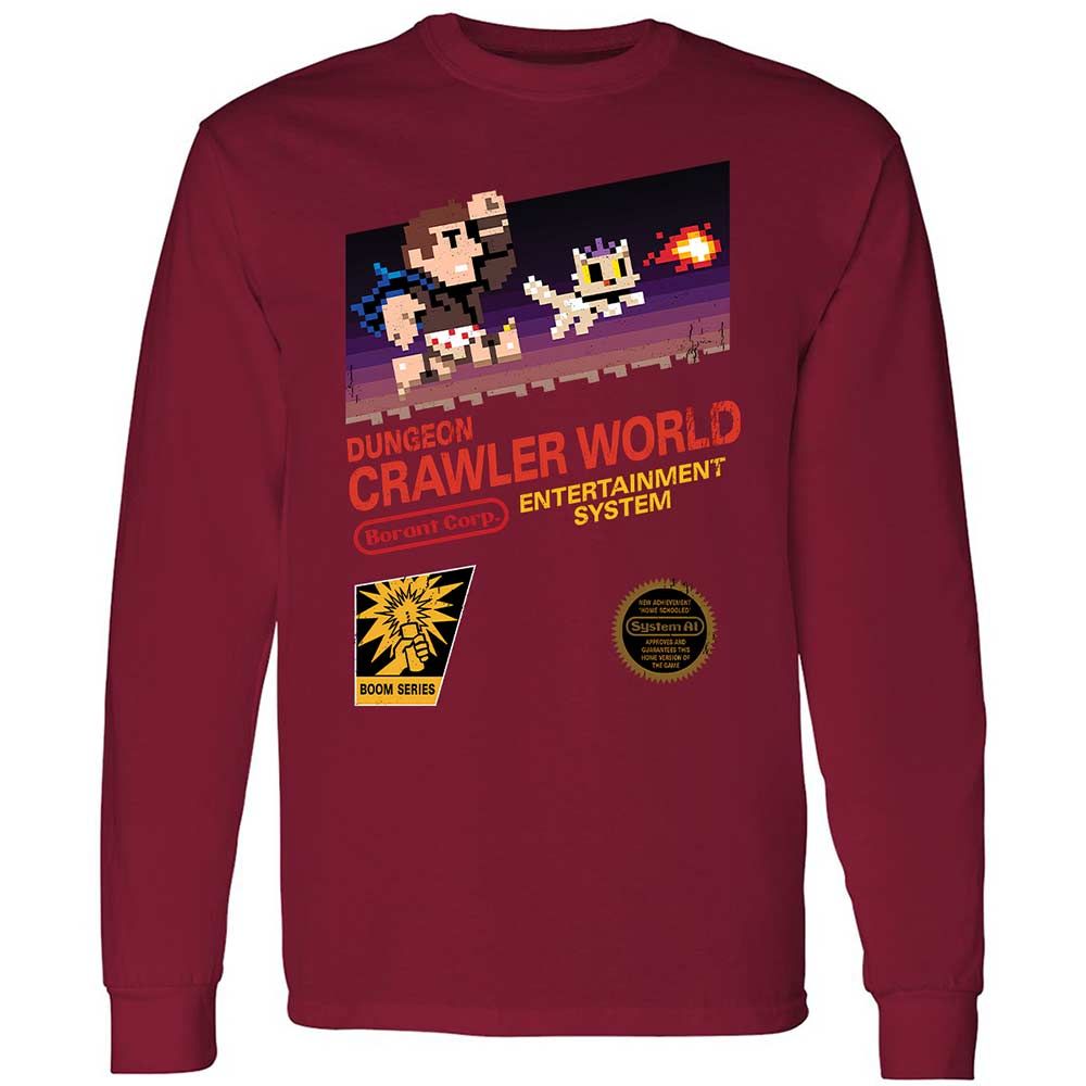 Long Sleeve T-Shirt - LTRKDG7Y - Cardinal Red - 7