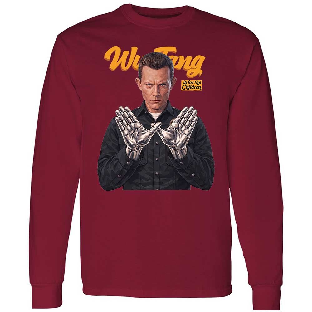 Long Sleeve T-Shirt - Black - Cardinal Red - 7