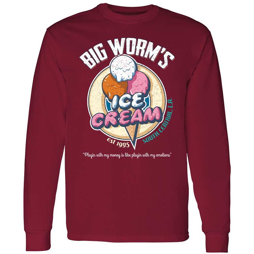Big Worm's Ice Cream - Cardinal Red - 7