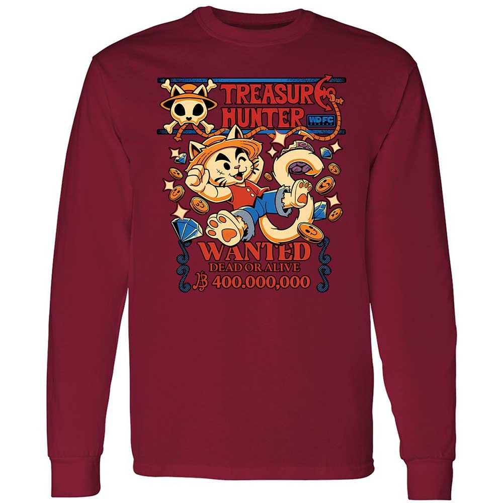 Long Sleeve T-Shirt - YHFTXG6U - Cardinal Red - 7