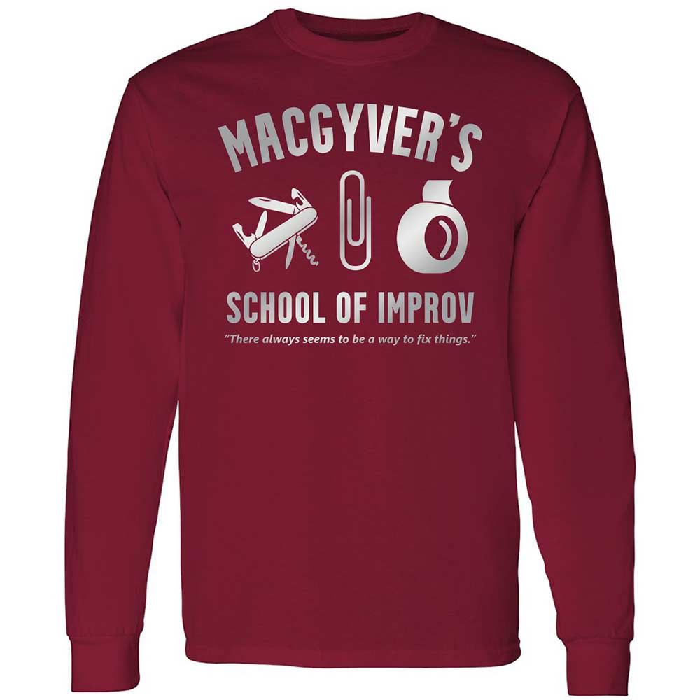 Long Sleeve T-Shirt - J7VD8LR4 - Cardinal Red - 7