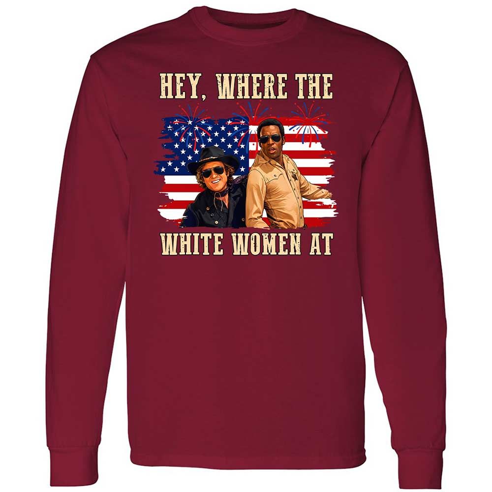 Hey Where The White At - Cardinal Red - 7