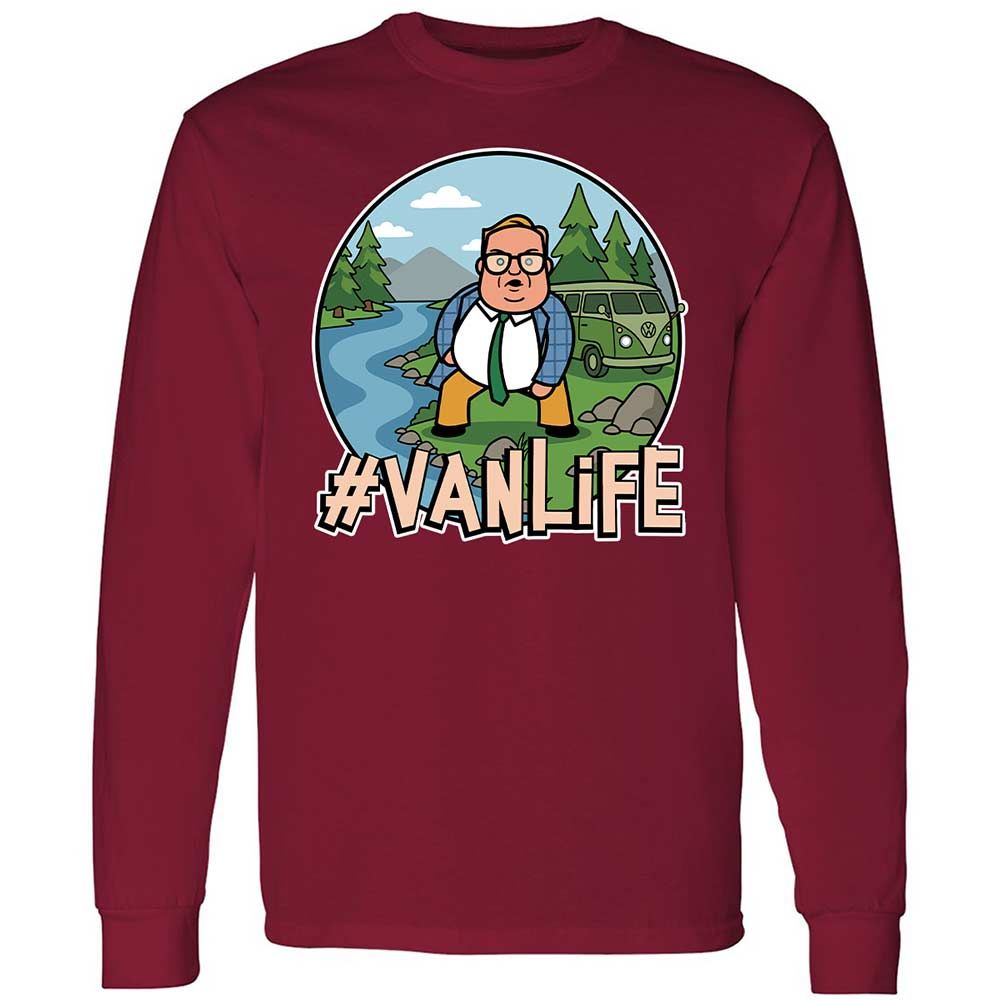 Vanlife living in a van down by the river - Cardinal Red - 7