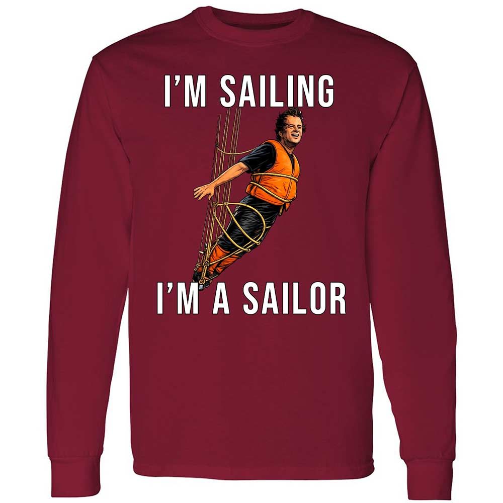 Long Sleeve T-Shirt - BS1R9PVU - Cardinal Red - 7
