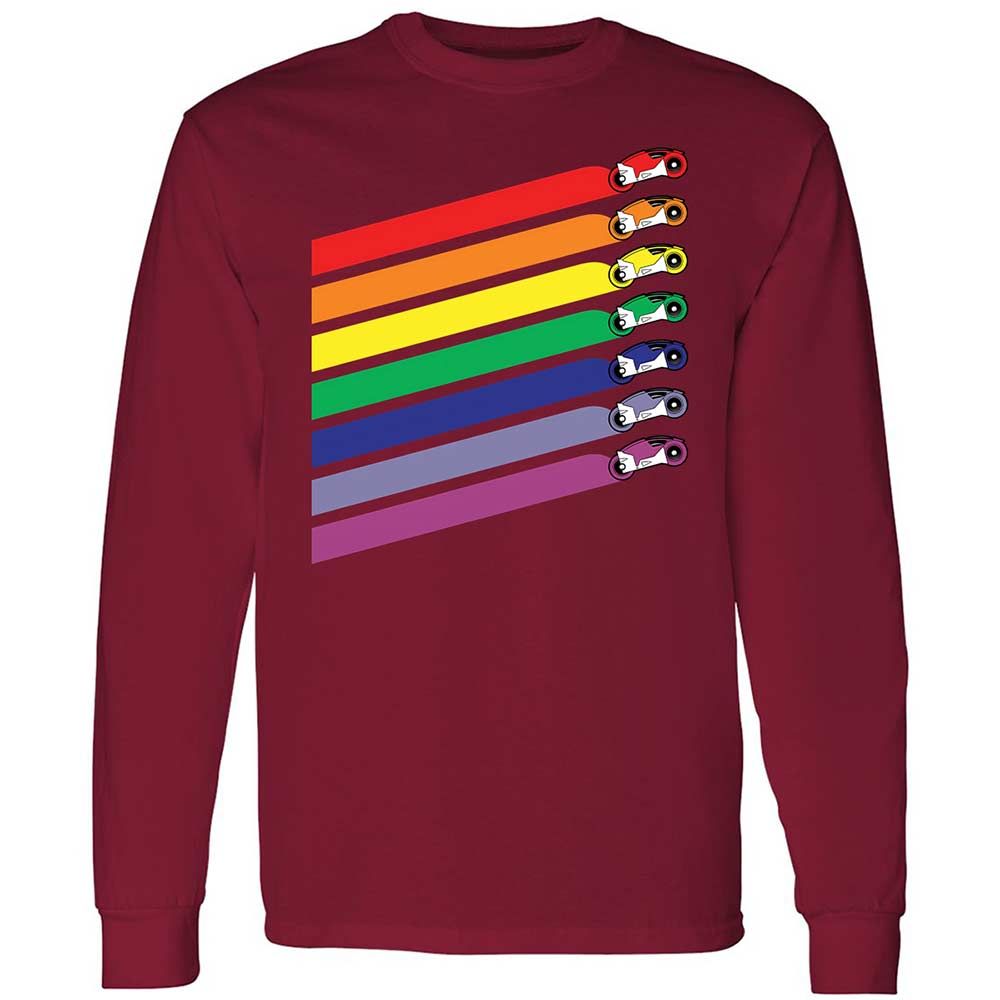 Race The Rainbow - Cardinal Red - 7